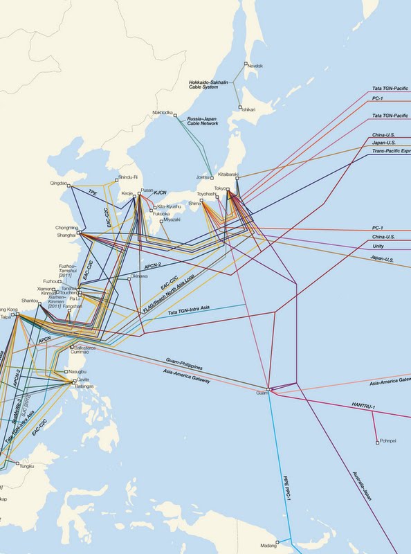 "Schematic of Japan's Under Sea Cables", Gigaom, March 2011