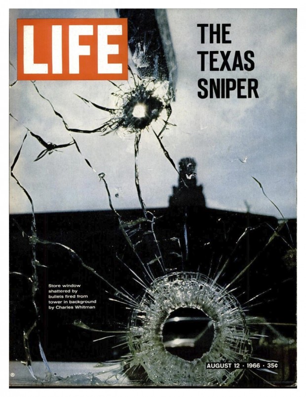 "The Texas Sniper": front cover for LIFE magazine vol. 61, no. 7, August 12, 1966