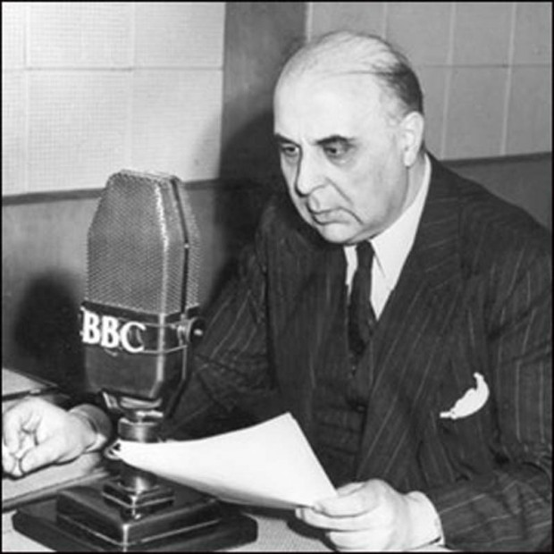 George Seferis at the BBC (source: BBC Ελληνική)