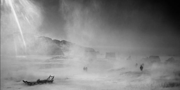 “A glacier storm in Sermiliqaq village” by Ragnar Axelsson, from the Greenland series, 2004. Captions retrieved from NYTImes.com © Ragnar Axelsson. Used with permission.