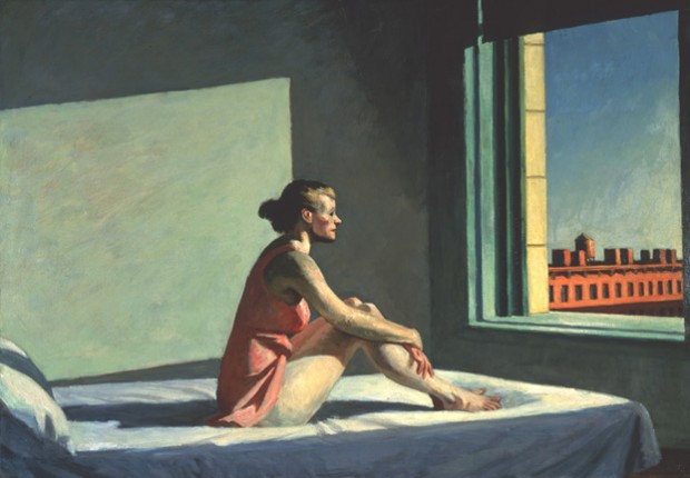 “Morning Sun” by Edward Hopper, oil on canvas, 28 1/8 x 40 1/8", 1952. Image retrieved from The Columbus Museum of Art.