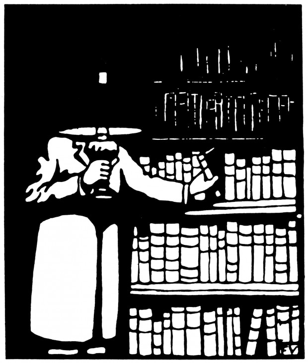 Le Bibliophile, Félix Edouard Vallotton, 1911