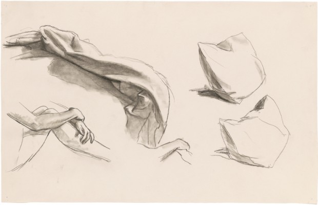 Edward Hopper, Study for Morning Sun, 1952. Fabricated chalk on paper, 12 1/16 × 18 15/16 in. (30.3 × 48.1 cm). Whitney Museum of American Art, New York; Josephine N. Hopper Bequest  70.245