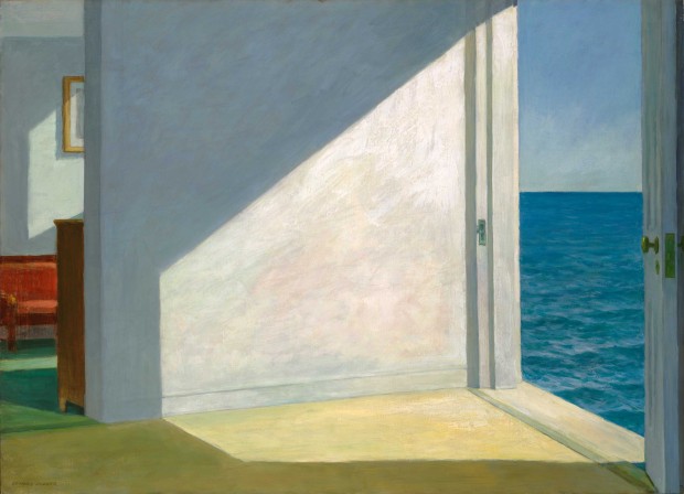 “Rooms by the Sea” by Edward Hopper, 1951, oil on canvas, 74.3 x 101.6 cm (29 1/4 x 40 in.). Bequest of Stephen Carlton Clark, B.A. 1903. Image retrieved from Yale University Art Gallery.