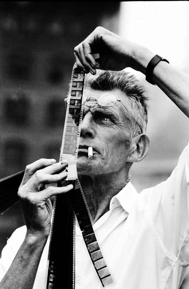 Beckett on the set of his movie “Film,” 1964. Photograph by Steve Schapiro. Retrieved from The New Yorker.